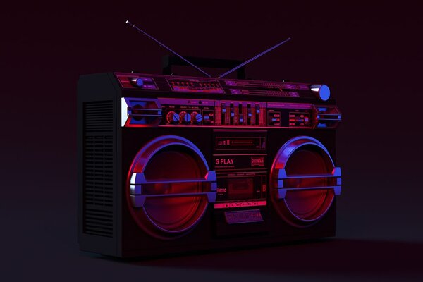 Fototapeta disco radio iz 90-ih