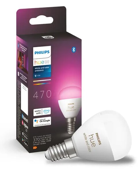 Philips Hue WHITE & COLOR AMBIANCE LED ŽARULJA 1×E14/5,1W/2000-6500K+RGB/470lm 8719514491229