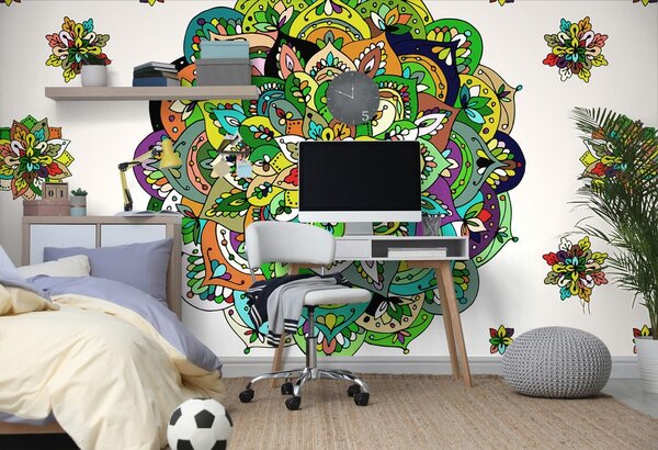 Tapeta zelena Mandala