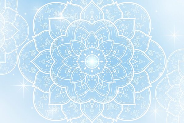 Tapeta nebeska orijentalna Mandala