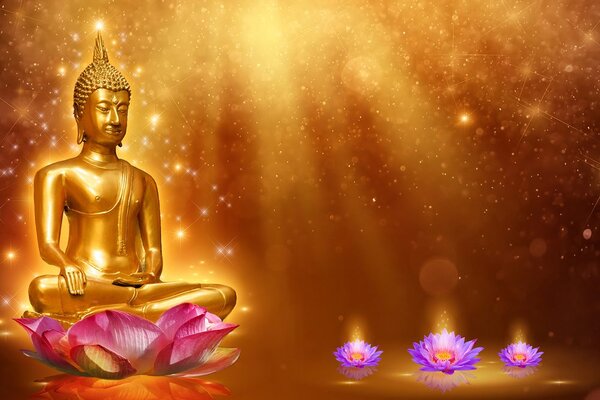 Tapeta zlatni Buddha