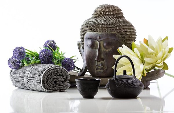 Tapeta wellness mrtva priroda s Buddhom