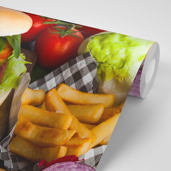 Fototapeta američki hamburger