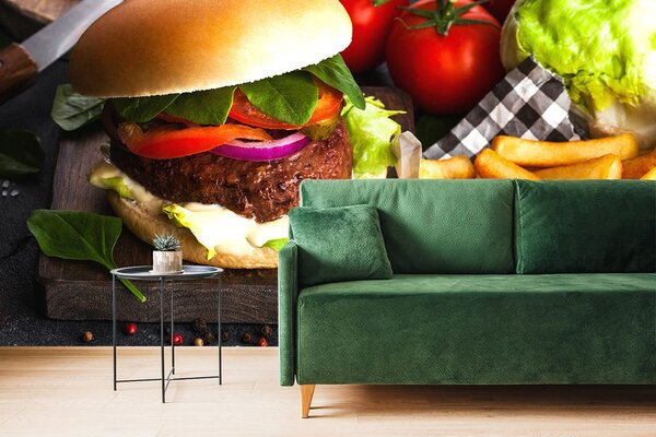 Fototapeta američki hamburger