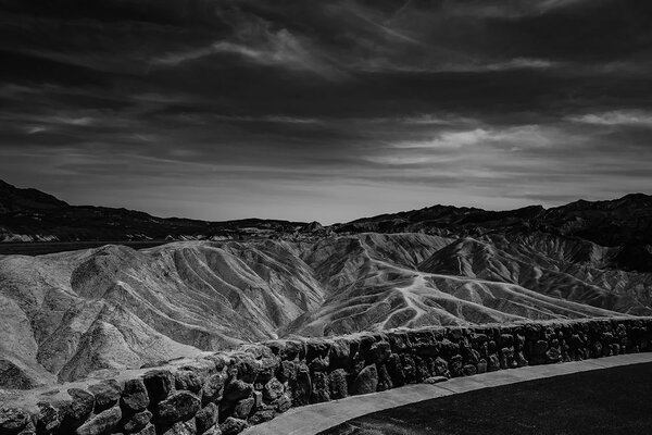 Fototapeta crno-bijeli Nacionalni park Death Valley