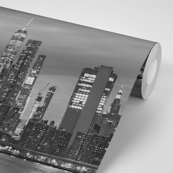 Fototapeta crno-bijeli most u Brooklynu