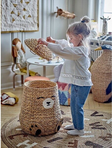 Juten okrugao tepih u prirodnoj boji ø 130 cm Dinne – Bloomingville Mini