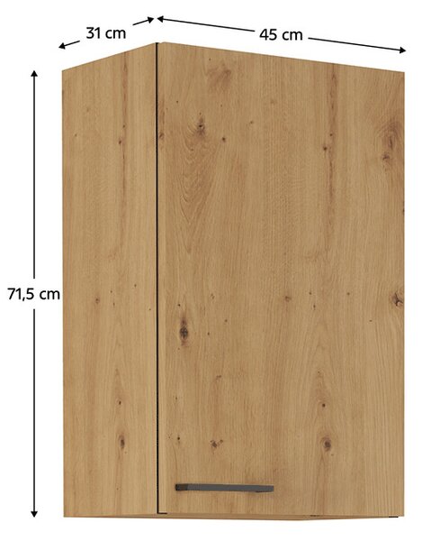 Zondo.hr Gornji kuhinjski ormarić- Kondela Meriel 45 G-72 1F (hrast artisan). 1033987
