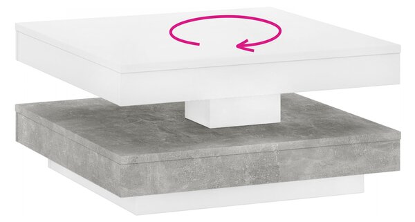 Stolić za kavu MANDA (bijela + beton)