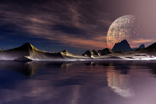 Tapeta futuristički planet