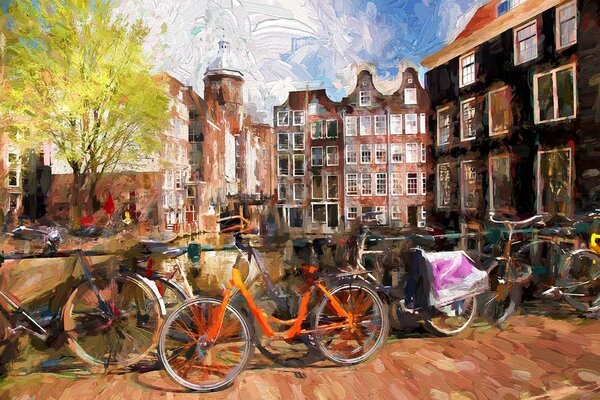 Tapeta nacrtani Amsterdam