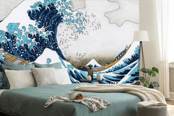 Tapeta reprodukcija Veliki val kod Kanagawe - Katsushika Hokusai