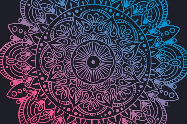Tapeta Mandala na tamnoj pozadini