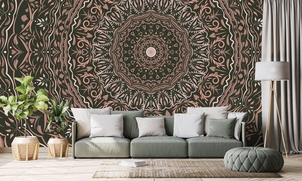 Tapeta Mandala u vintage stilu