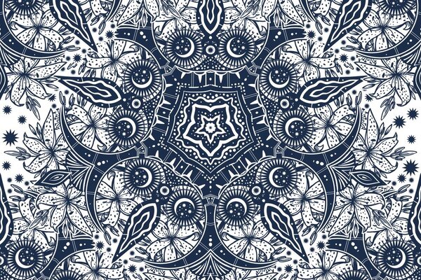 Tapeta ornament divljeg ljiljana