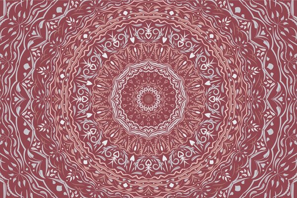 Tapeta Mandala u vintage stilu u ružičastoj nijansi