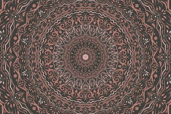 Tapeta Mandala u vintage stilu