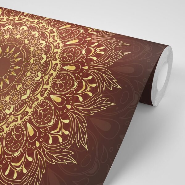 Tapeta zlatna Mandala na bordo pozadini