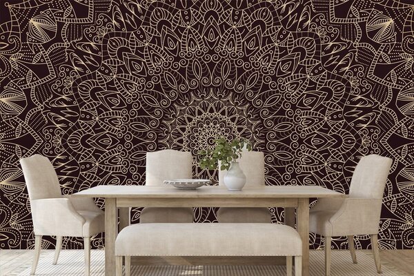 Tapeta detaljna ukrasna Mandala