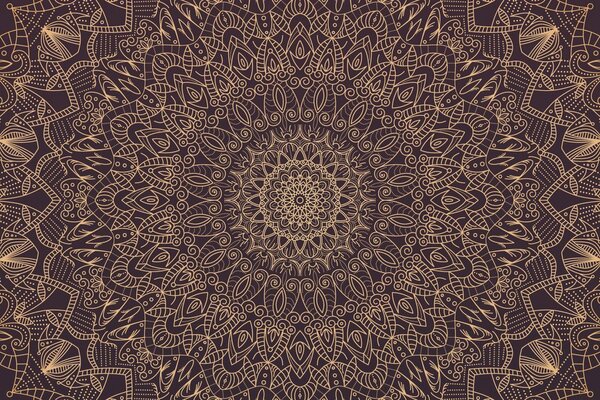 Tapeta detaljna ukrasna Mandala