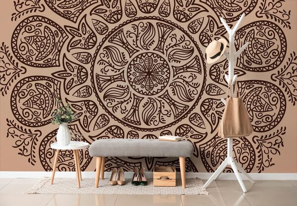 Tapeta Mandala s apstraktnim narodnim uzorkom