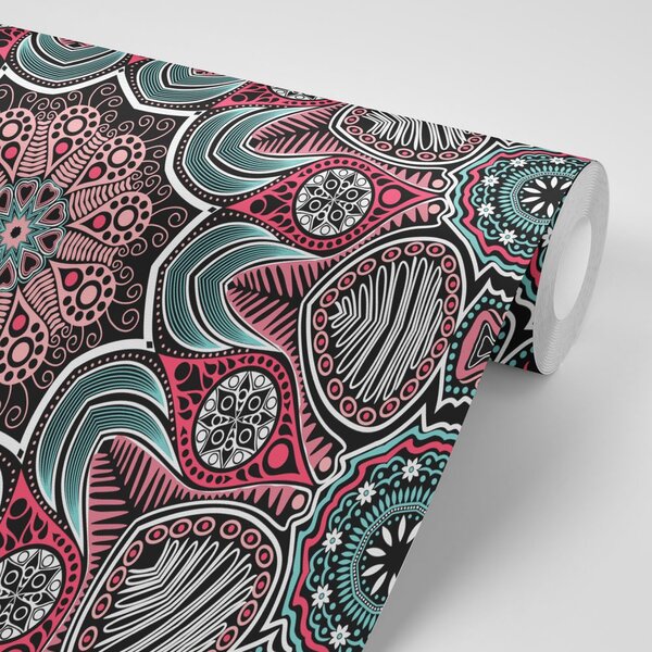 Tapeta indijska Mandala s cvjetnim uzorkom