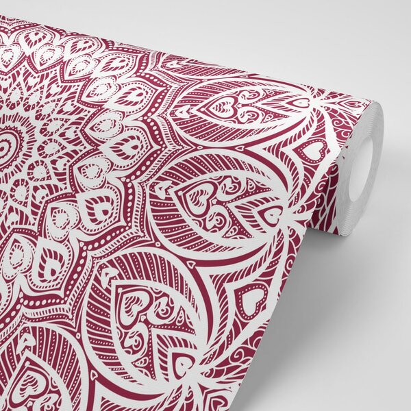 Tapeta Mandala harmonije na ružičastoj pozadini