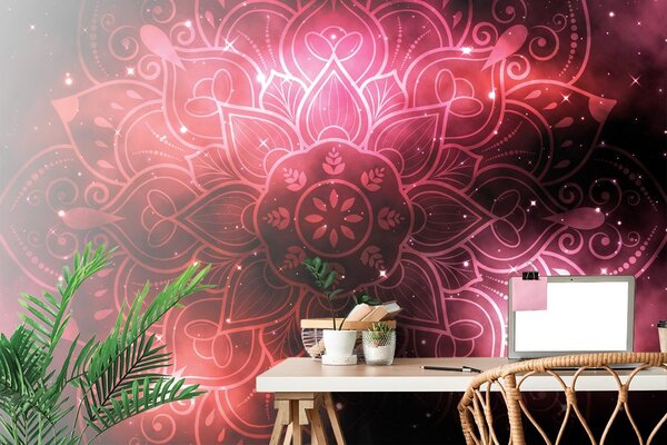 Tapeta Mandala s galaktičkom pozadinom