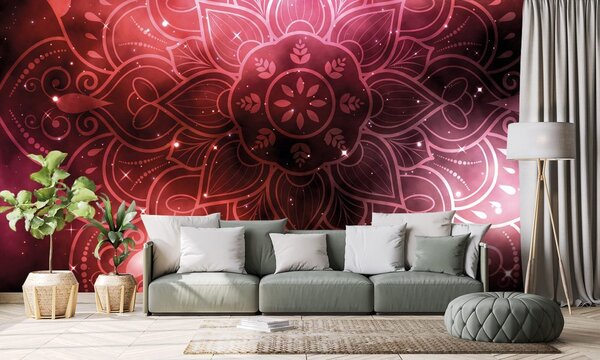 Tapeta Mandala s galaktičkom pozadinom