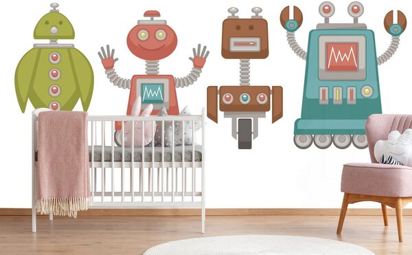 Tapeta obitelj robota