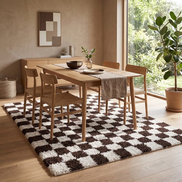 Smeđi/krem tepih 120x170 cm Grida – ESTE