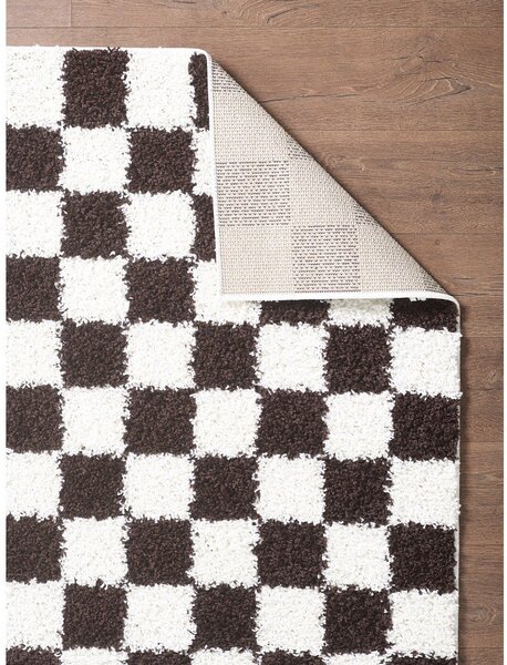 Smeđi/krem tepih 120x170 cm Grida – ESTE