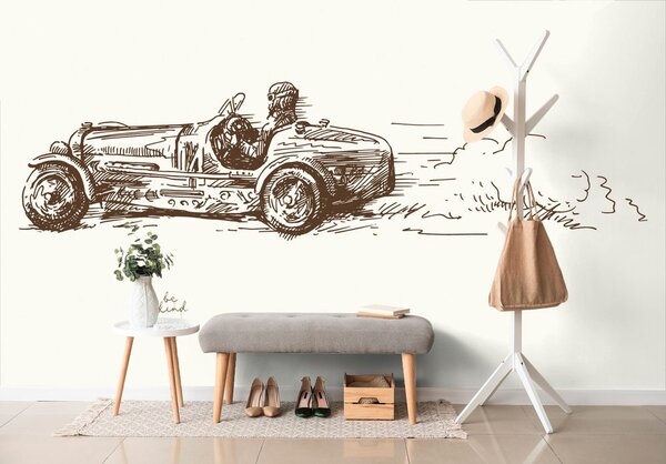 Tapeta retro trkaći automobil