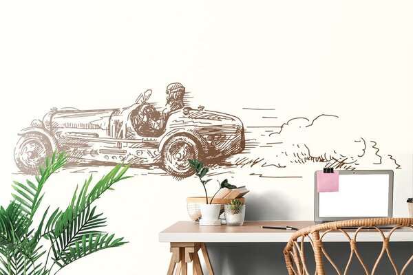 Tapeta retro trkaći automobil