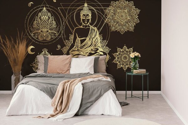 Samoljepljiva tapeta zlatni Buddha