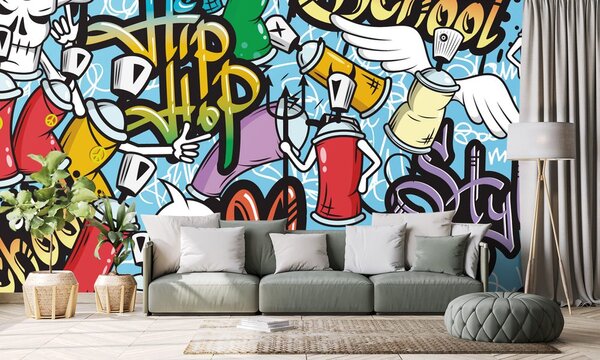 Tapeta veseli street art