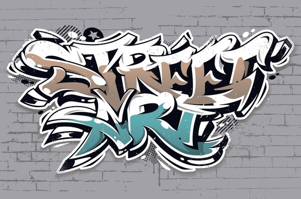 Tapeta s natpisom Street Art