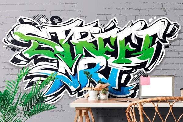 Tapeta s modernim natpisom Street Art