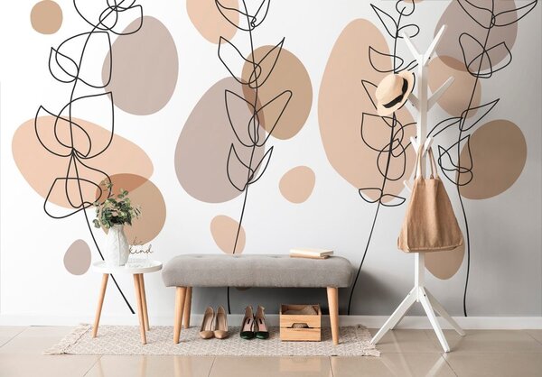 Tapeta detalj minimalističkih biljaka