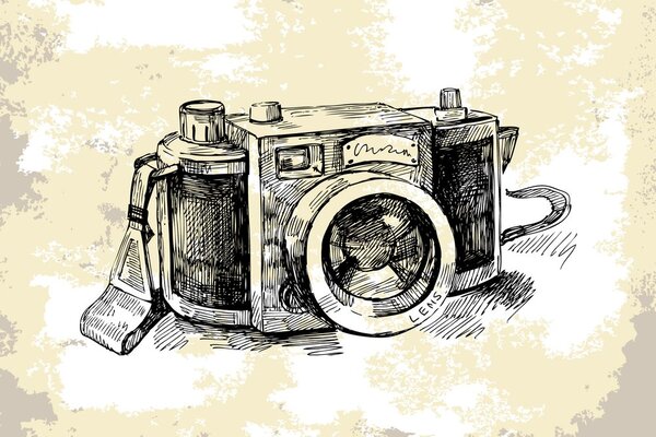 Tapeta retro fotoaparat