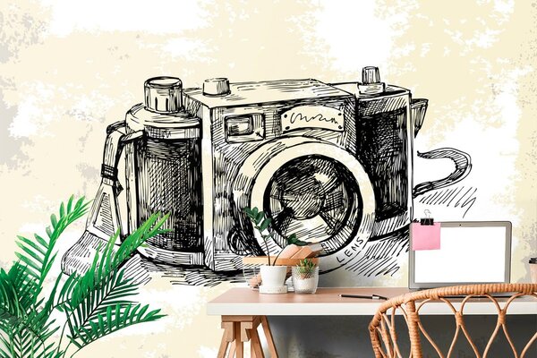 Tapeta retro fotoaparat