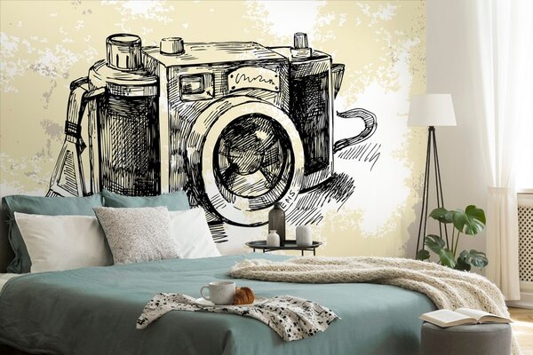 Tapeta retro fotoaparat