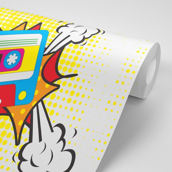 Tapeta pop art kaseta