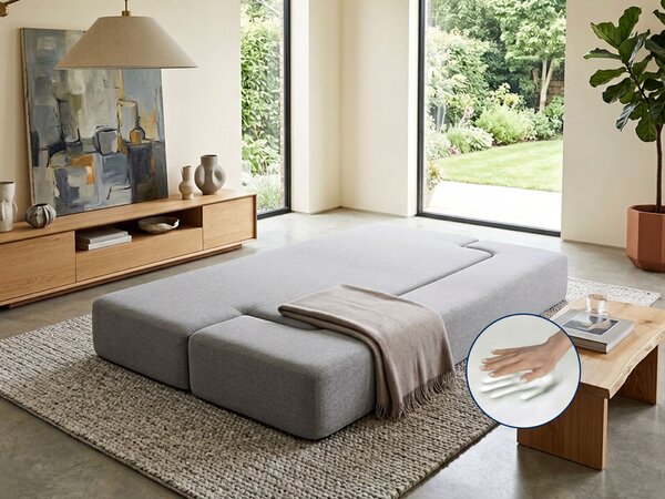 Sklopiva sofa - krevet Dormeo svijetlosiva