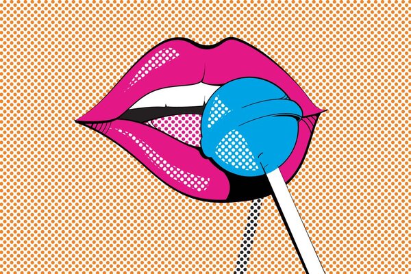 Tapeta pop art lizalica