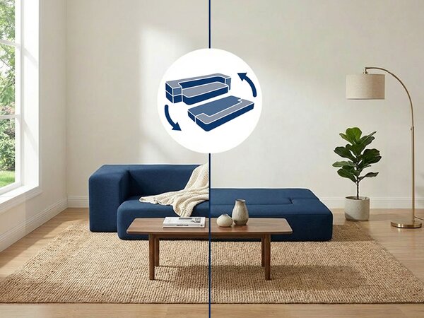 Sklopiva sofa - krevet Dormeo plava
