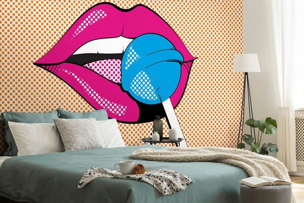 Tapeta pop art lizalica