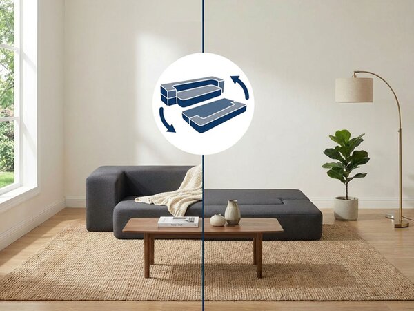 Sklopiva sofa - krevet Dormeo tamnosiva