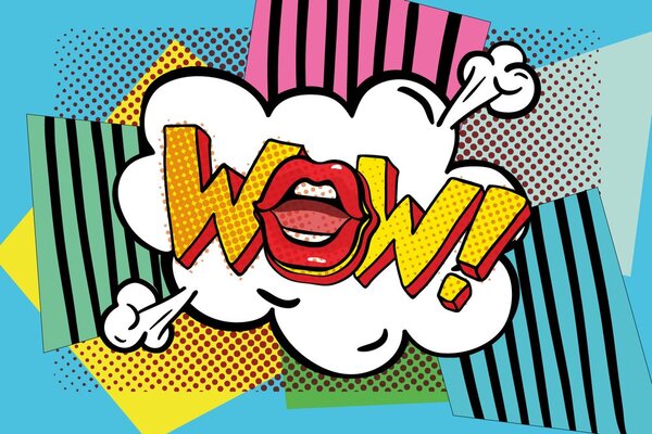 Tapeta u pop art stilu - WOW!