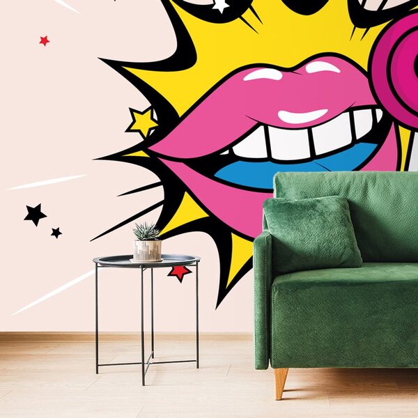 Tapeta slatka pop art lizalica